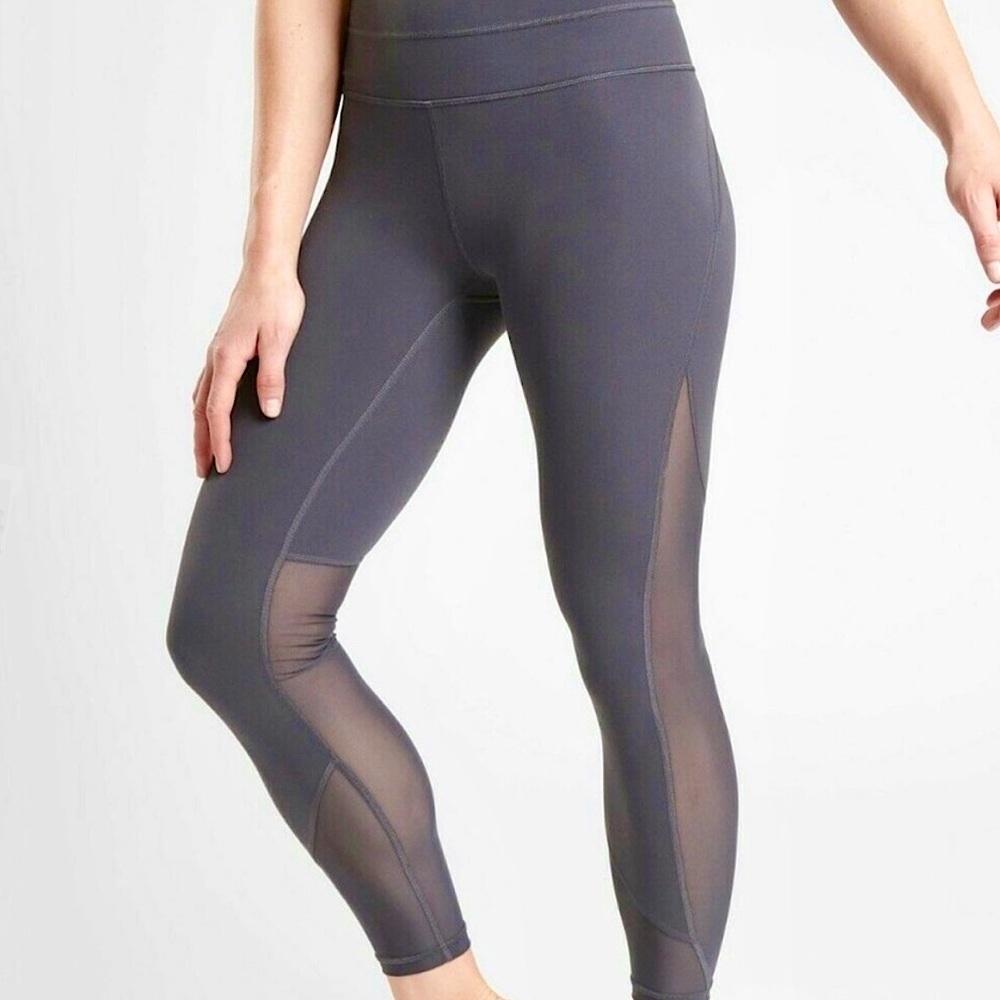 Athleta Leggings Affirmation Mesh 7/8 Tight Black Size 2X